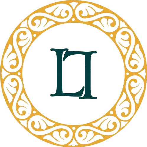 Elegant logo of Locanda Boutique Collection with intricate gold design.